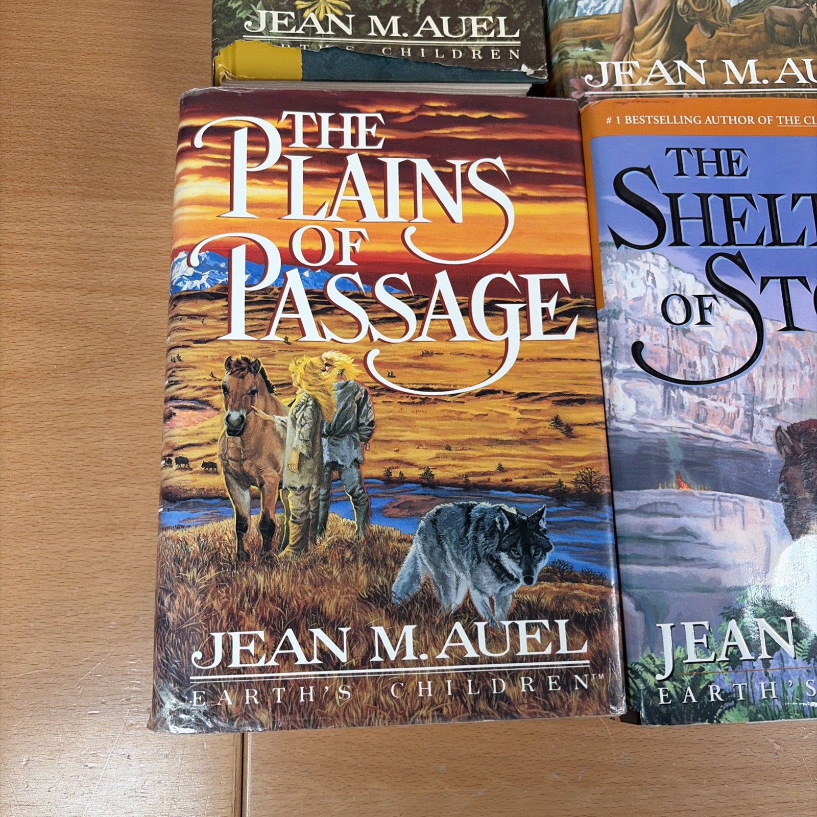 Complete Set Series Lot of 6 Earth&rsquo;s Children Books by Jean Auel HARDCOVER
