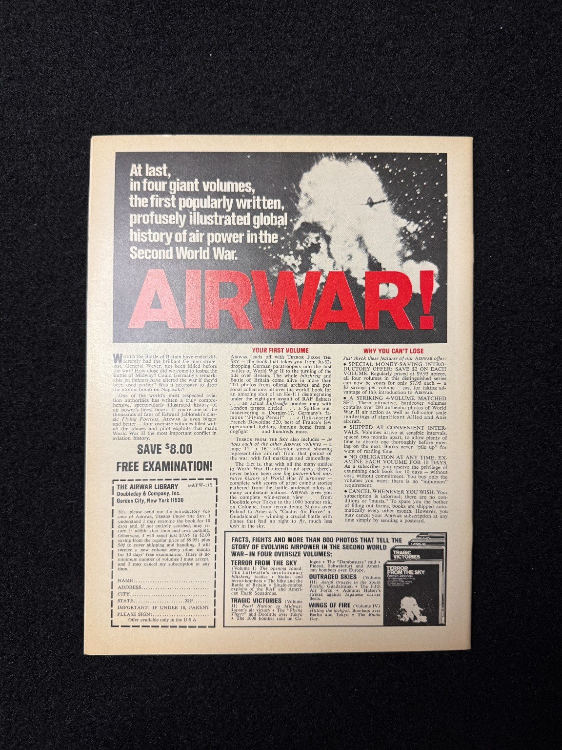 Airpower Magazine Vol 4 No 6 November 1974 B-36 Peacemaker Me 109G Luftwaffe