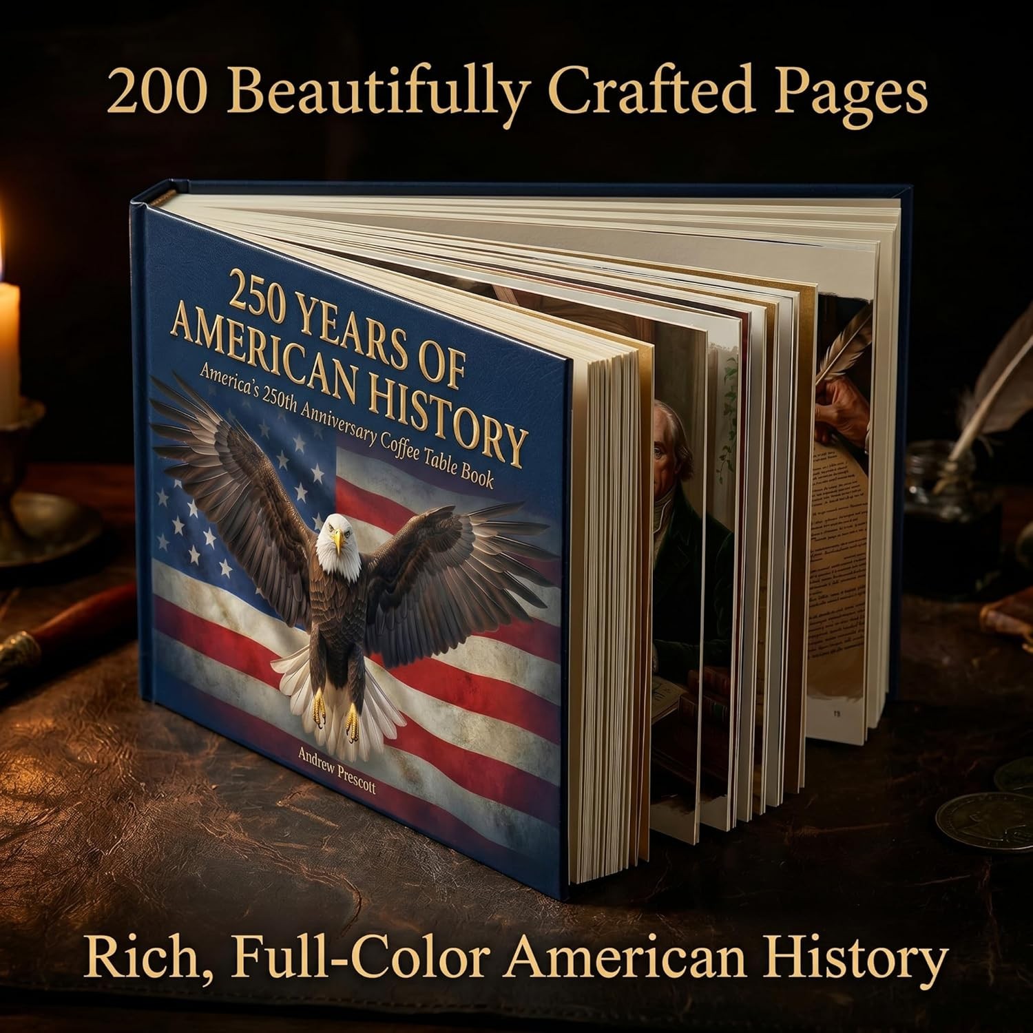 250 Years of American History: America&rsquo;s 250th Anniversary Coffee Table Book
