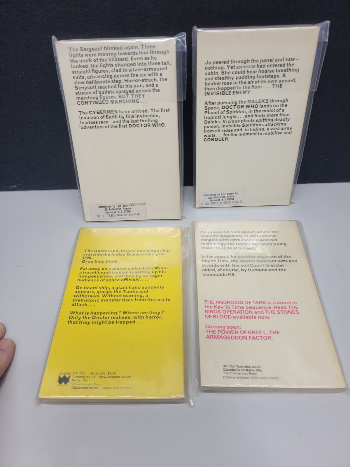 LOT #1 VTG 1980s Era (8) Doctor Who 1980&rsquo;s Target Paperback GOOD CONDITION!