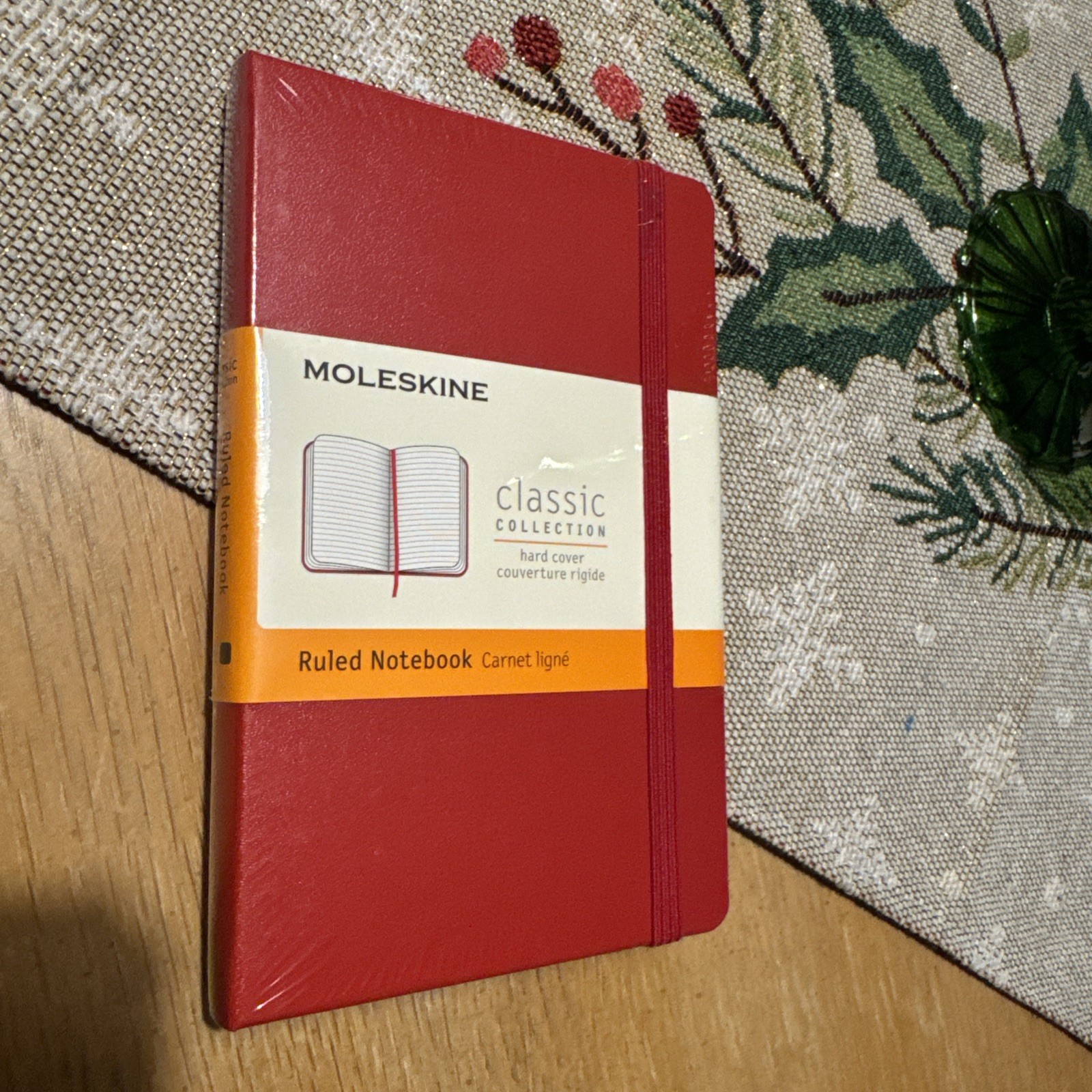 Moleskine Ruled Notebook, Hard Cover, 3.5&Prime; x 5.5&Prime; 192 Lined Pages Red