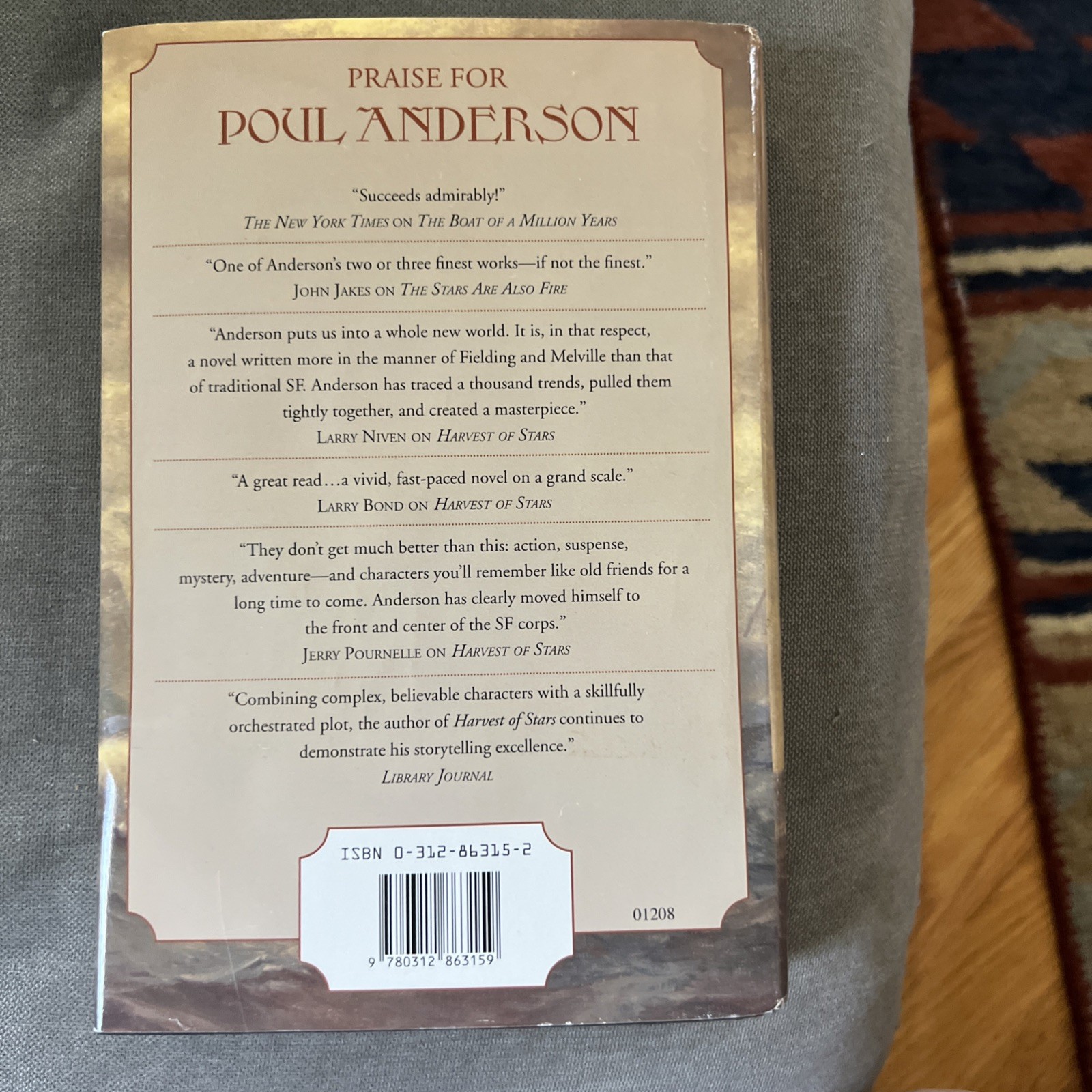 War of the Gods by Paul Anderson (1997, Hardcover) Never Read