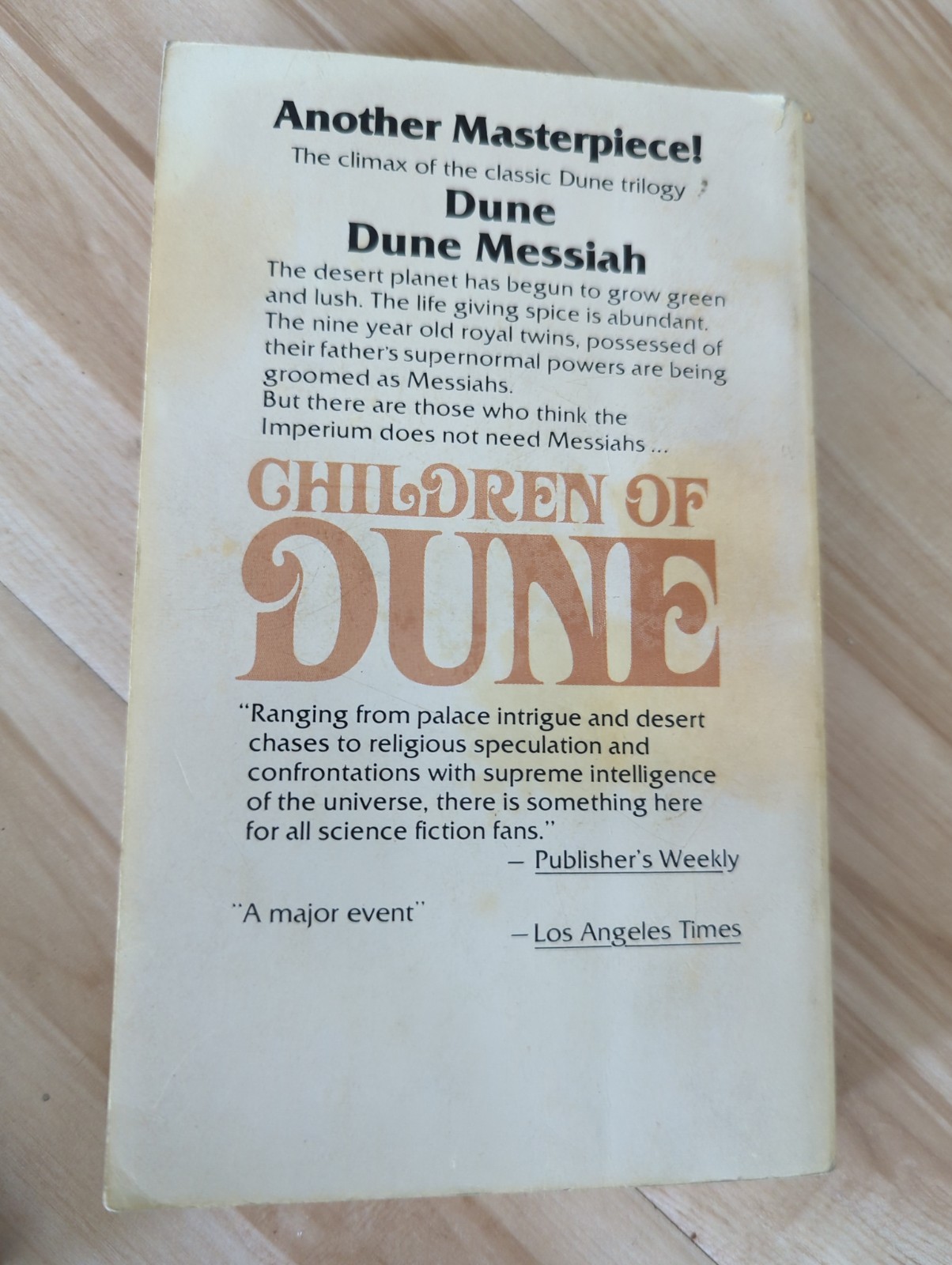 Frank Herbert Lot Dune Trilogy Set 1977 Vintage Science Fiction Paperback
