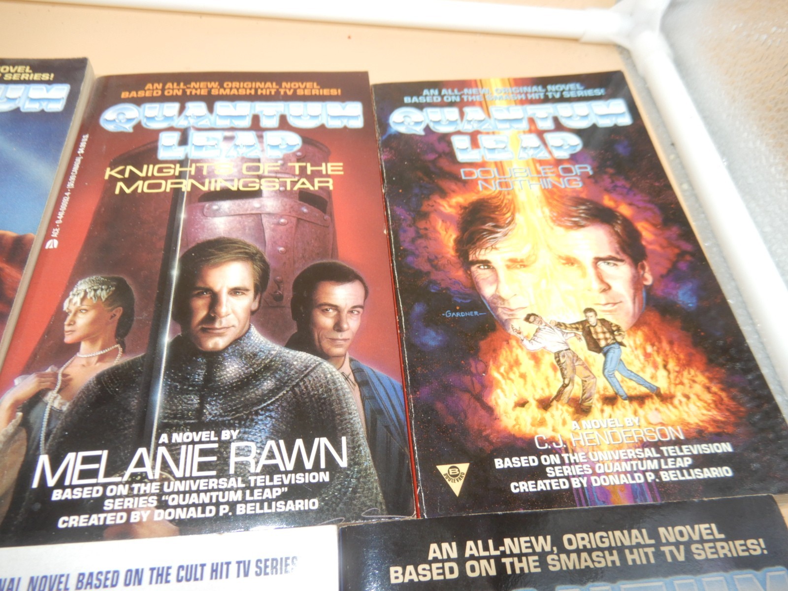 QUANTUM LEAP 8 pb book Lot 1990&rsquo;s TV Tie In 1st Print Novels Ashley McConnell