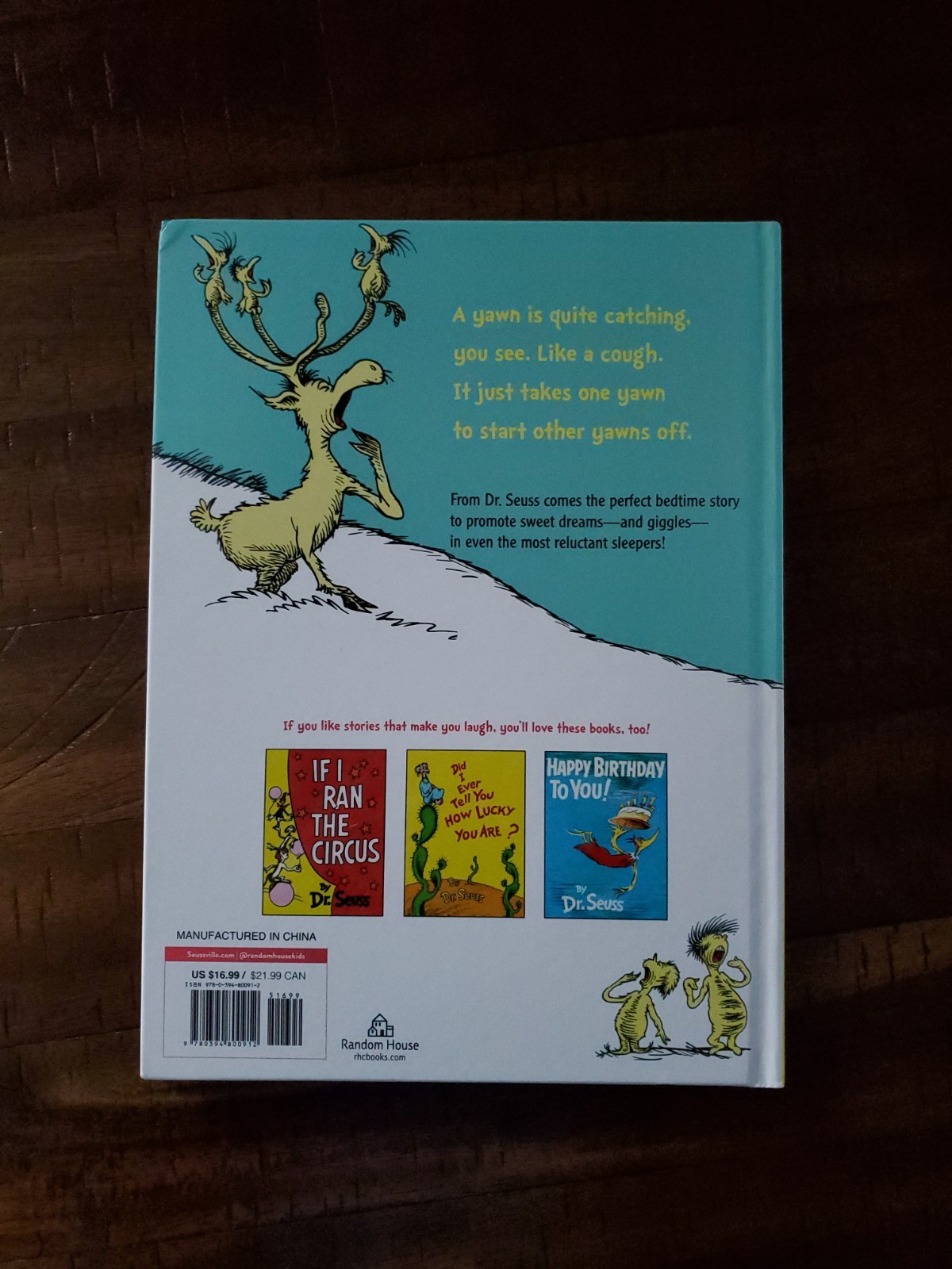 NWOT Dr Suess&rsquo;s Sleep Hardcover Book