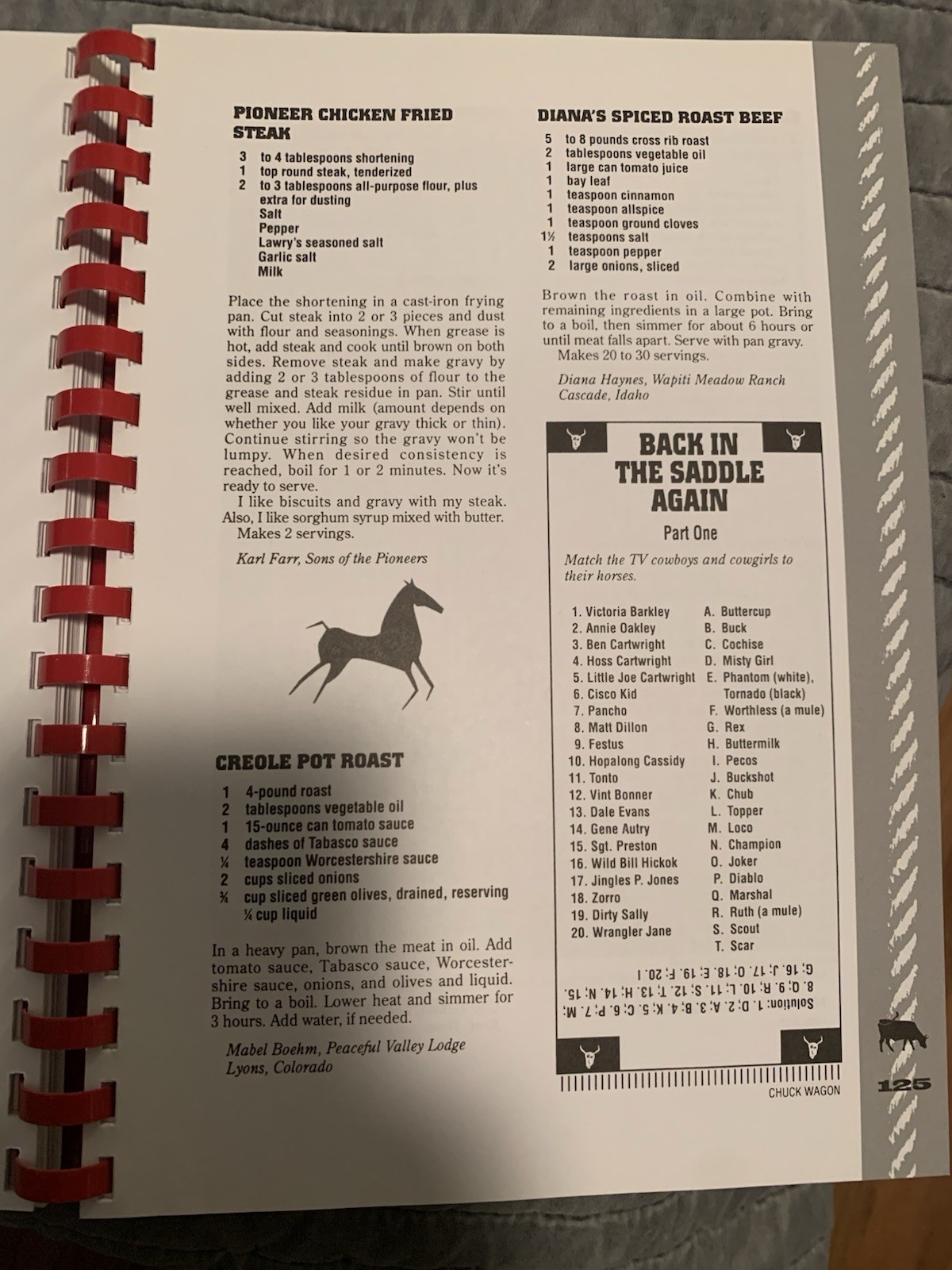 *The All-American Cowboy Cookbook Home Cooking On The Range Ken Beck & Jim Clark