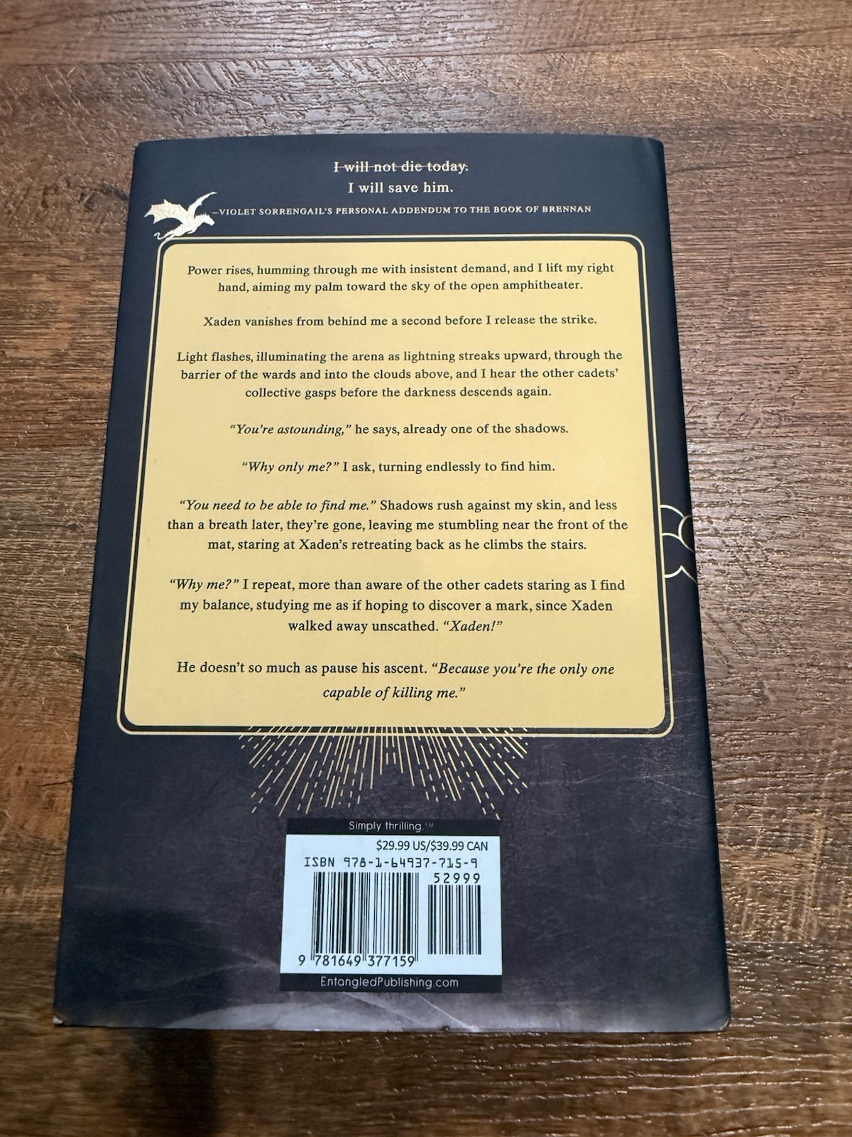 Rebecca Yarros Onyx Storm Hardcover 2025 Entangled Empyrean Ser.