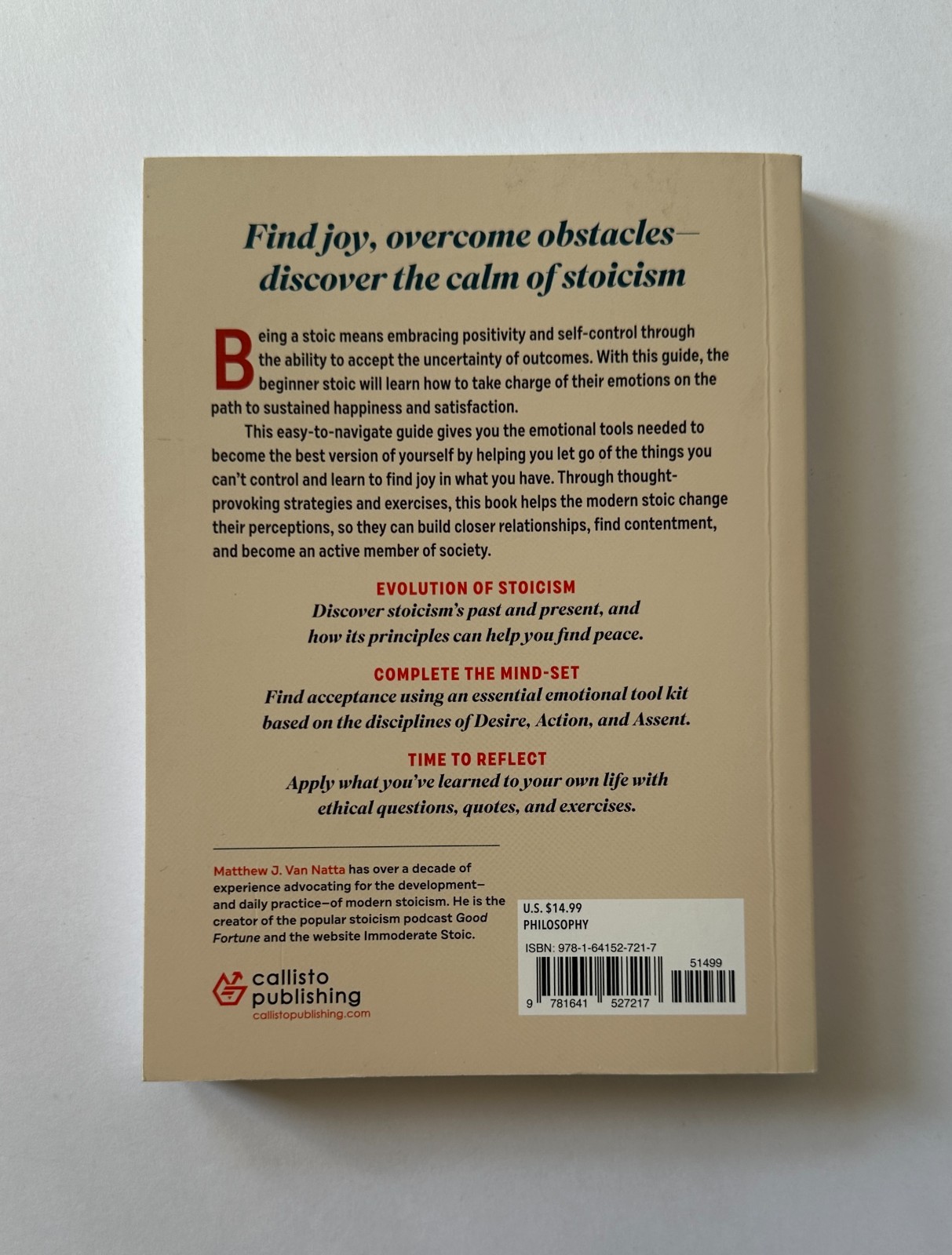Van Natta THE BEGINNER&rsquo;S GUIDE TO STOICISM: Tools for Emotional Resilience | TPB