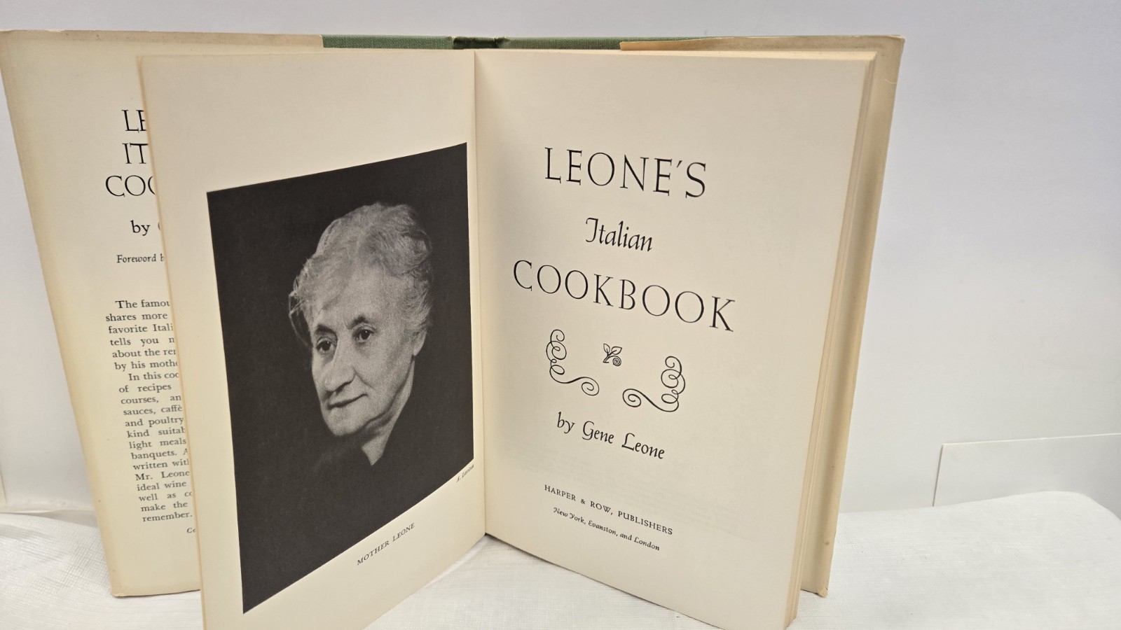 Leone&rsquo;s Italian Cookbook 1967 Book Club Edition Hardcover By Gene Leone