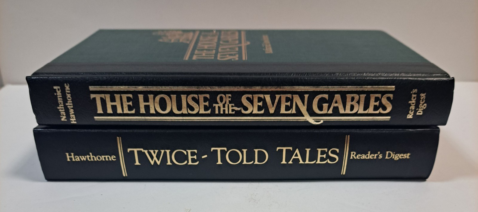 Reader&rsquo;s Digest HC 2 Book Lot Hawthorne Twice-Told Tales House Of Seven 7 Gables