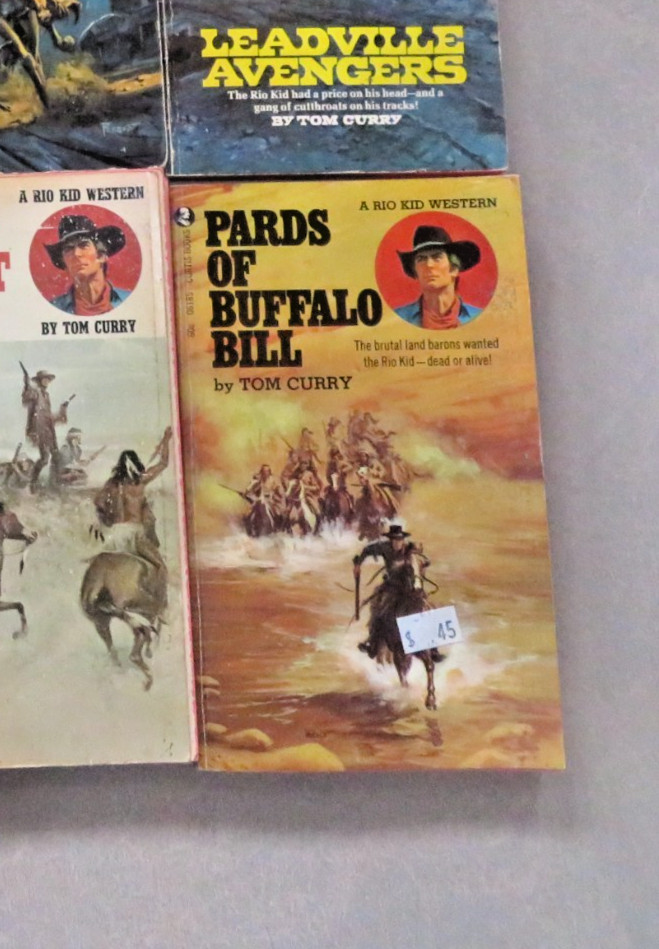 (Lot 285) 8 Western Titles by Tom Curry, vintage
