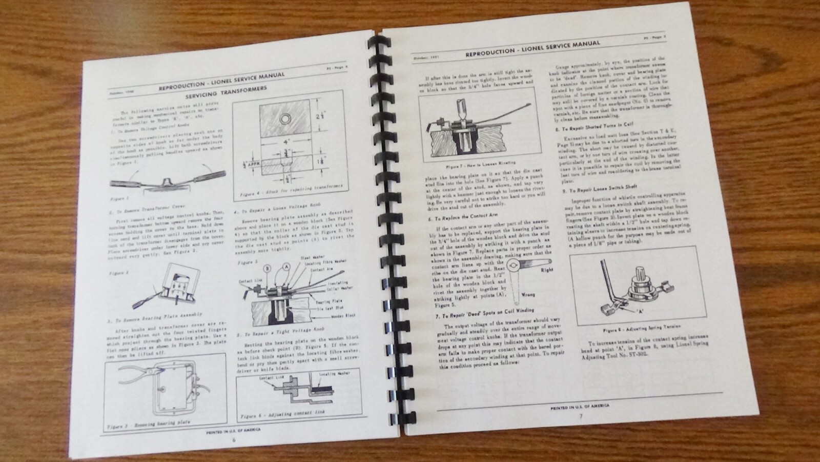 Lionel – Reproduction Factory Service Manuals Bundle of All Four Manuals