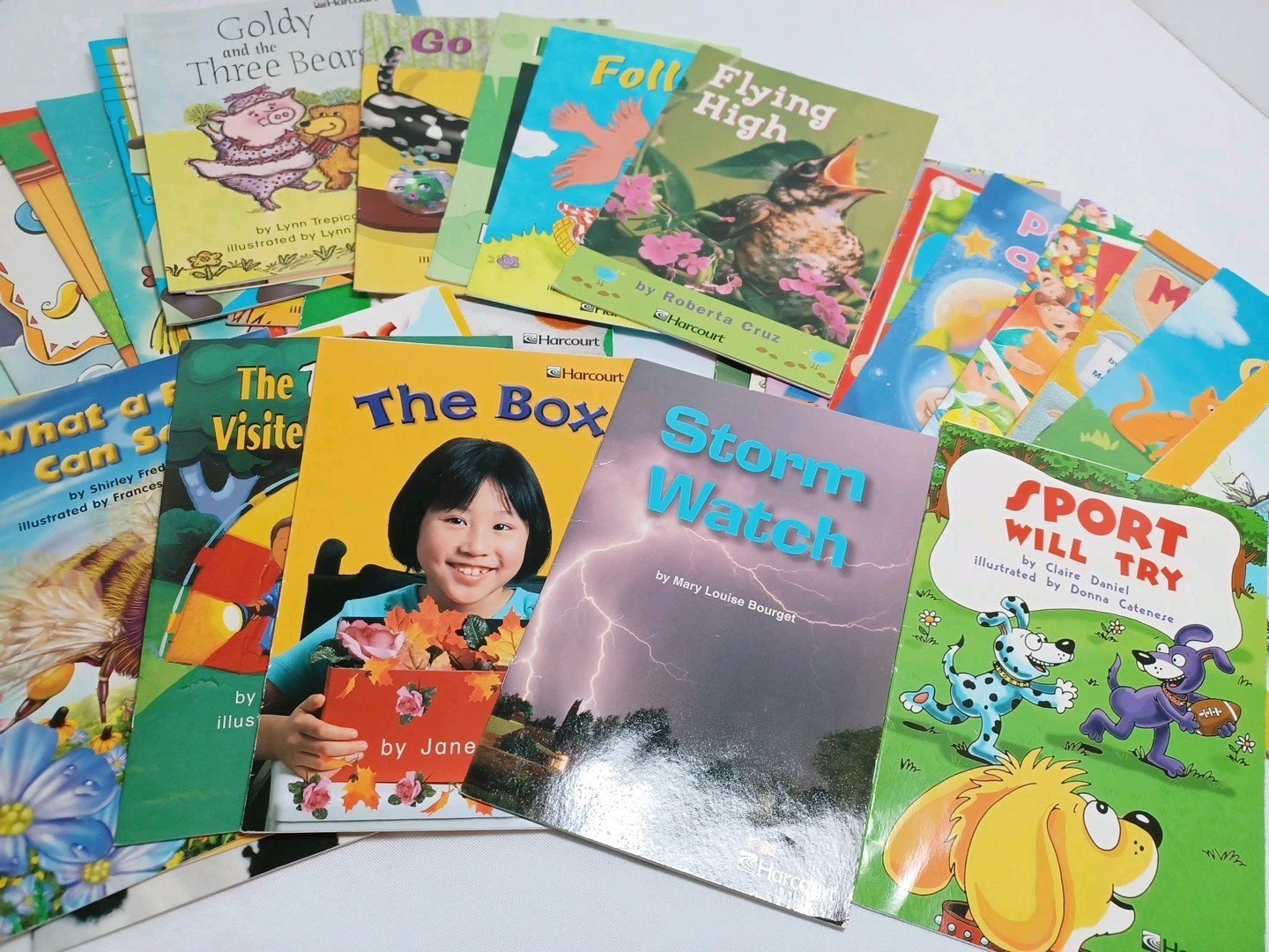 Kindergarten Reader Lot of 33 Books Harcourt Publishing Emergent Reader Books