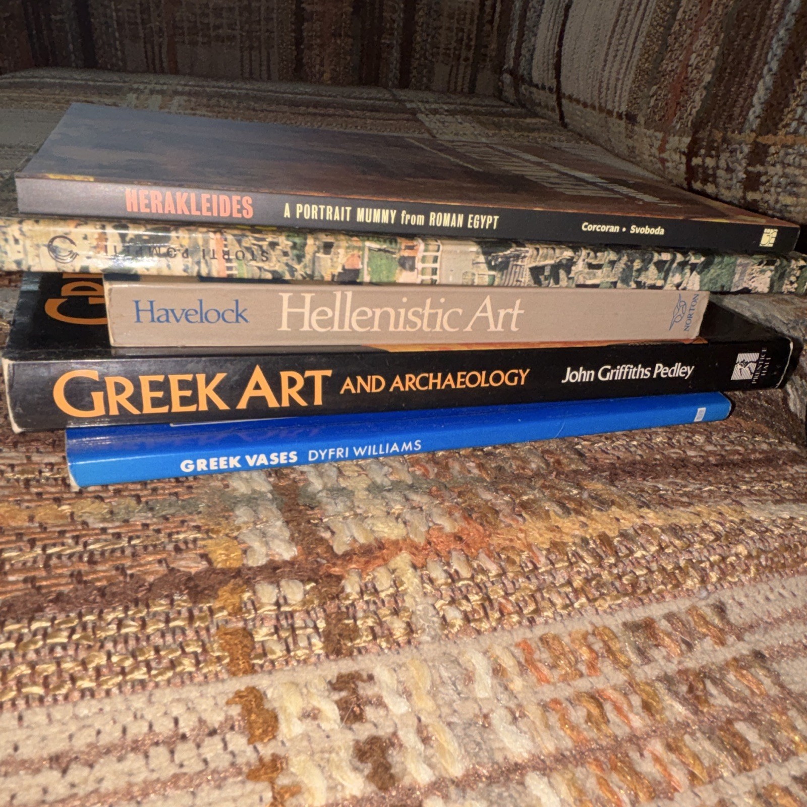 Lot of 5 Ancient Art & Archaeology Books: Greek, Roman, Pompeii, Egypt
