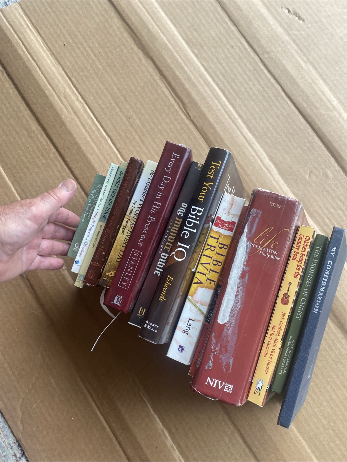 14 Christian Book Lot Prayers – Bible Trivia – Devotions Mixed Set See Pictures