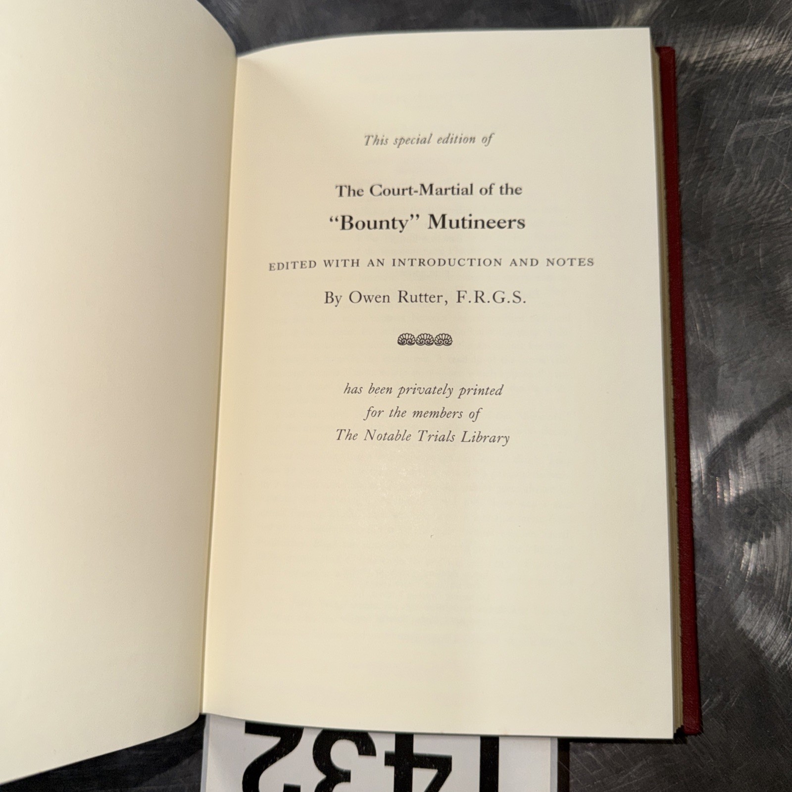 The Court Martial of the « Bounty » Mutineers Owen Rutter Notable Trials Library