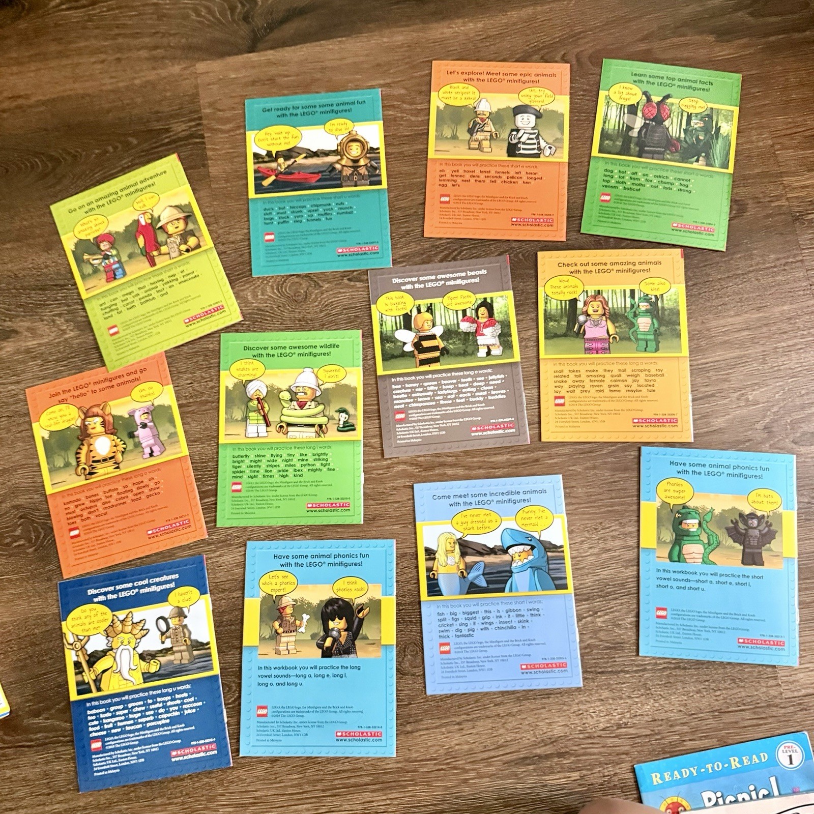 Large Lot Pre Reader & Phonics Book Lot Biscuit I Can Read LEGO Animal Phonics