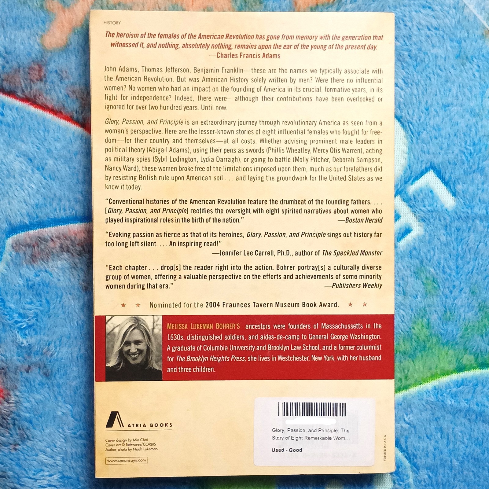Glory, Passion, and Principle by Melissa Lukeman Bohrer Book Novel