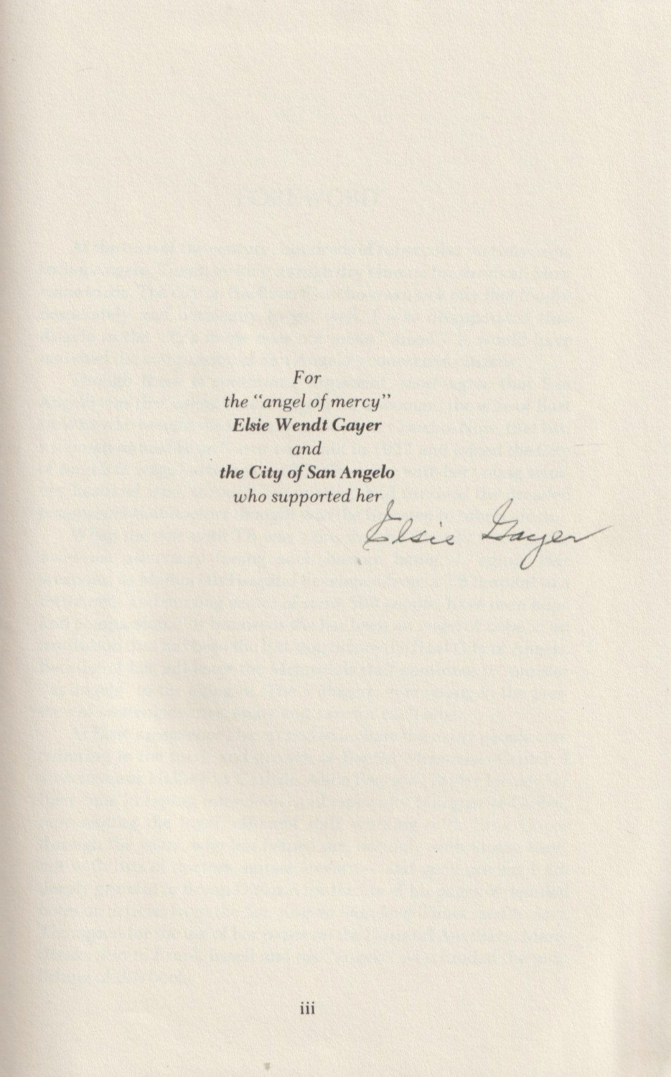 A City of Angels, Katy Stokes, HC w/dj, signed by Elsie Gayer RN, San Angelo, TX