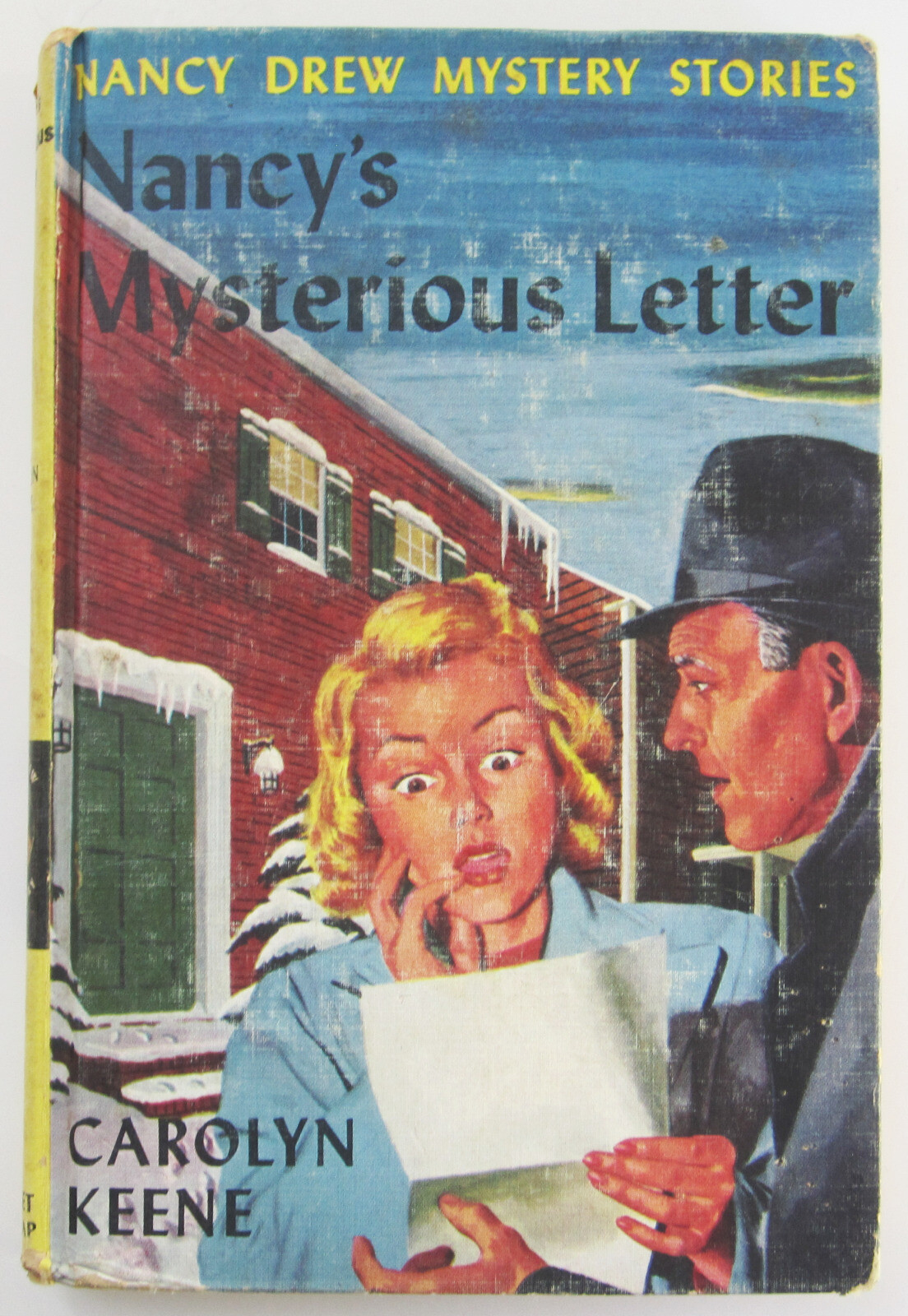 Nancy Drew Nancy&rsquo;s Mysterious Letter Book Hardcover #8 1966 Printing Blue Multi