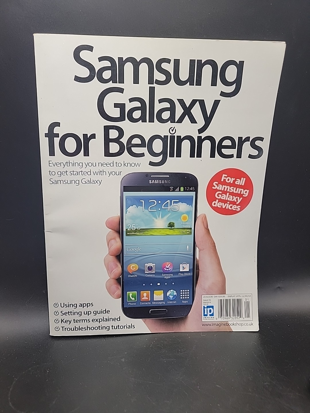 Samsung Galaxy For Beginners Book « Everything You Need To Know » 175Pages LikeNew