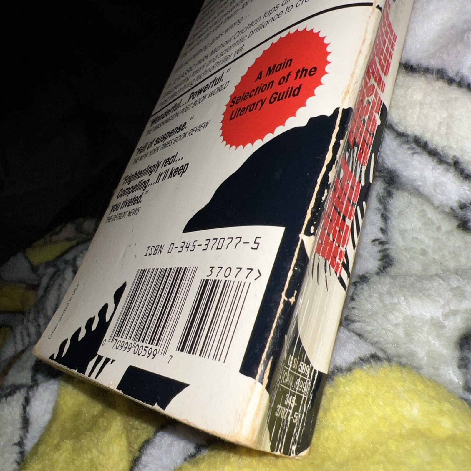 Jurassic Park by Michael Crichton 1991 Ballantine Paperback
