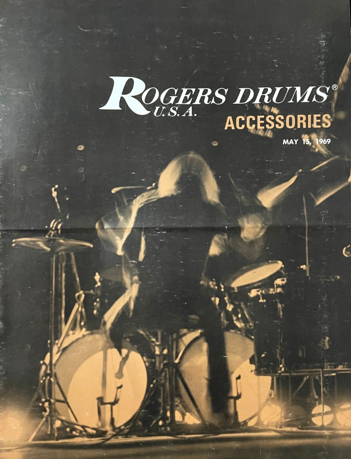 Original 1969 Rogers Drum Accessories 6 Page 9&Prime;x12&Prime; Catalog RARE!