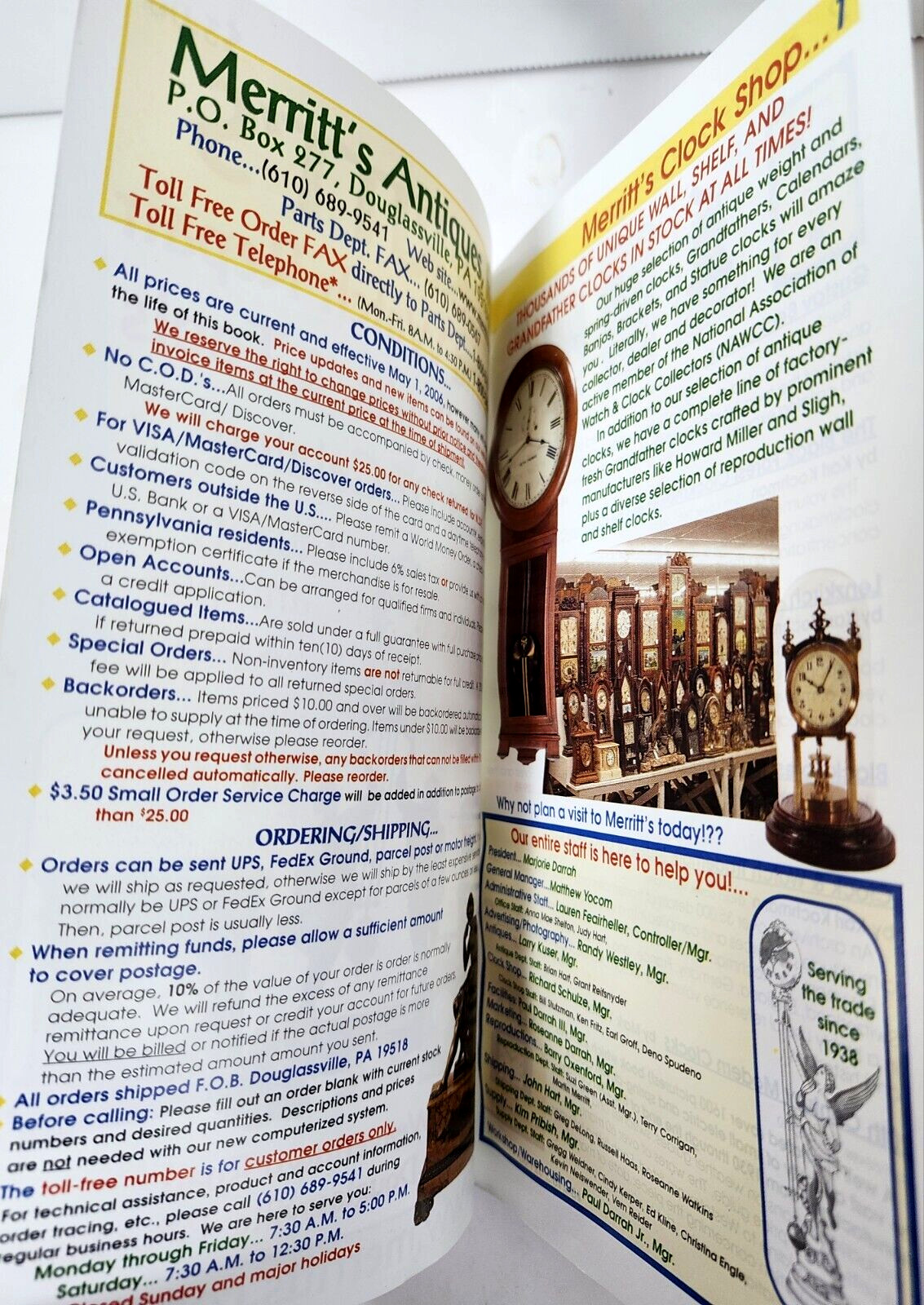 Merritt&rsquo;s Clock and Watch Repair Supplies, Books, & Tools 2006-2007 Catalog