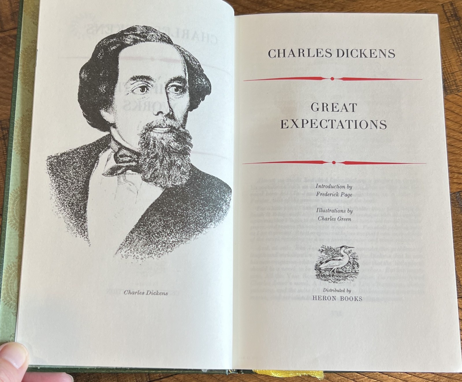 Charles Dickens Complete Works, 4 volumes of Heron Book Collection (HC, c1970)