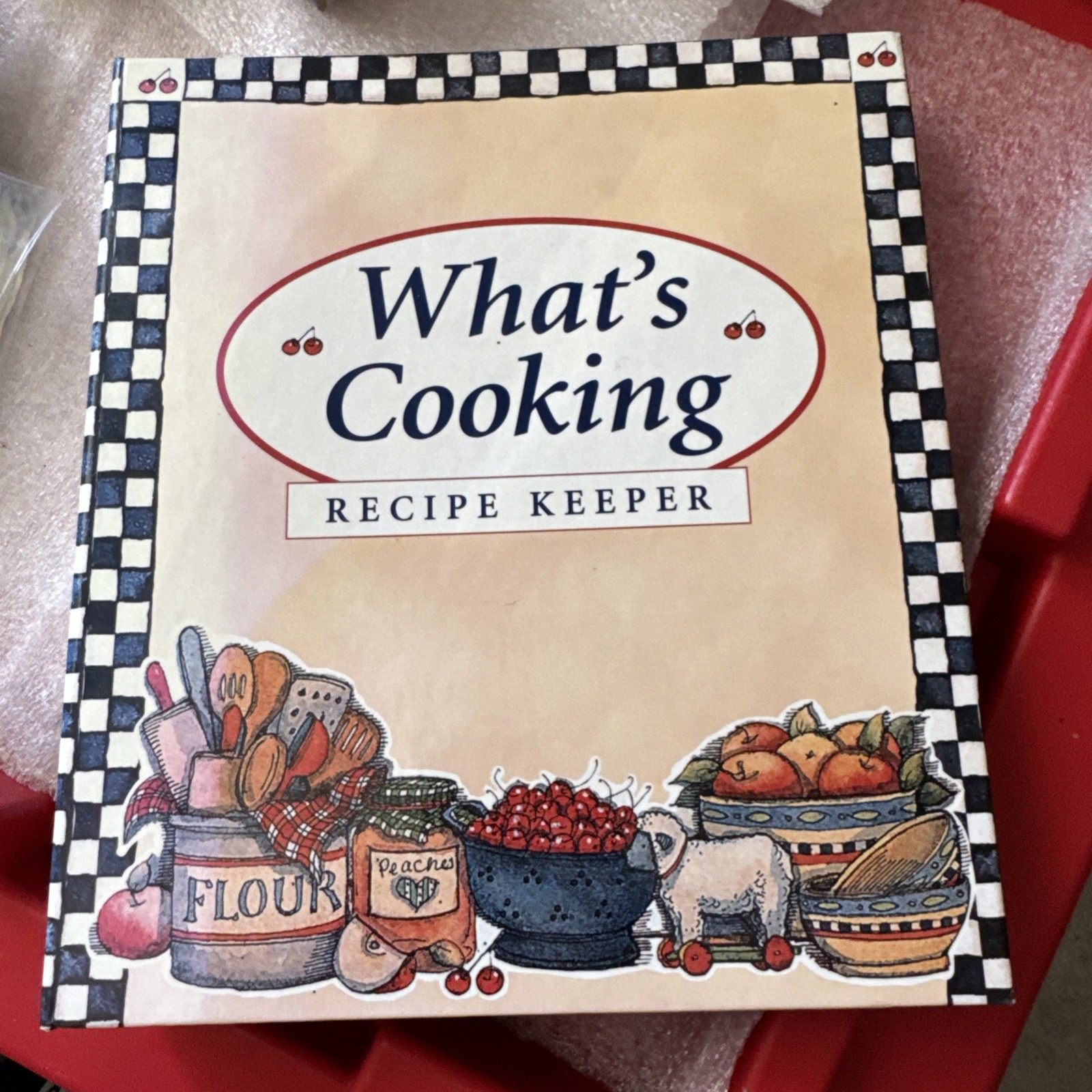 What&rsquo;s Cooking Recipe Keeper – Ring Bound Binder – 9&Prime;x8&Prime;x1.5&Prime; – Used