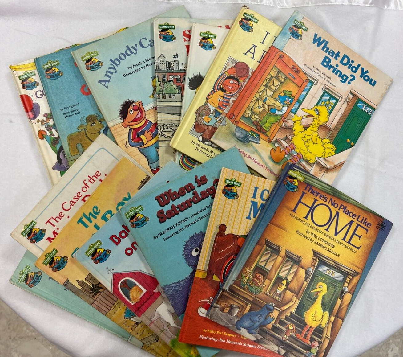 Sesame Street Book Club Books – dated 1980&rsquo;s HB – lot of 14