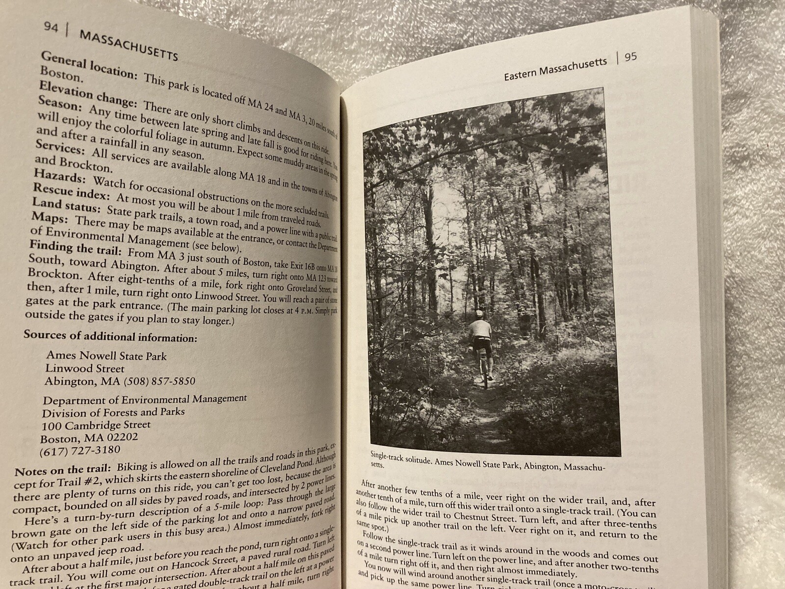 Mountain Biker&rsquo;s Guide Southern New England (MA,CT,RI) 1993 Paul Angiolillo