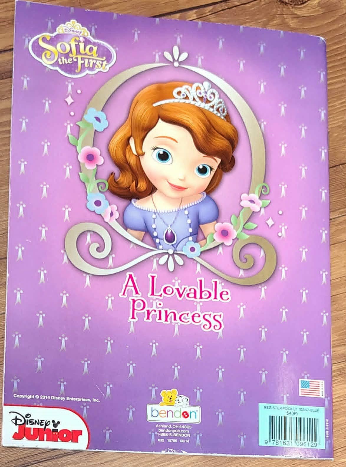 Sofia the First Coloring & Activity Sticker Scene 2013 A Lovable Princess