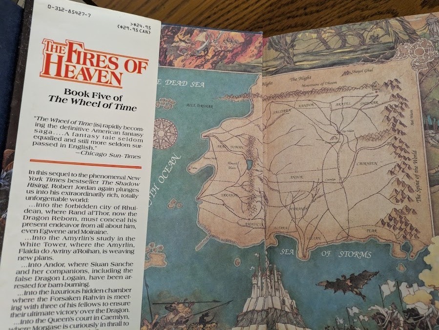 2 Robert Jordan HCs: Fires of Heaven, Lord of Chaos, both 1st edition/3rd print
