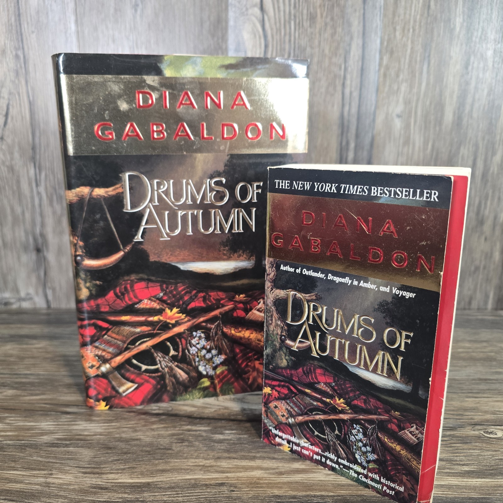 Drums of Autumn by Diana Gabaldon Book Lot HC PB both 1st Prints 1st Editions