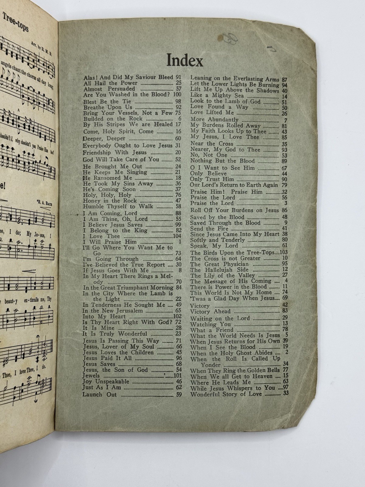 VTG 1931 Evangel Songs Gospel Hymnal Song Book Springfield MO Revival Music