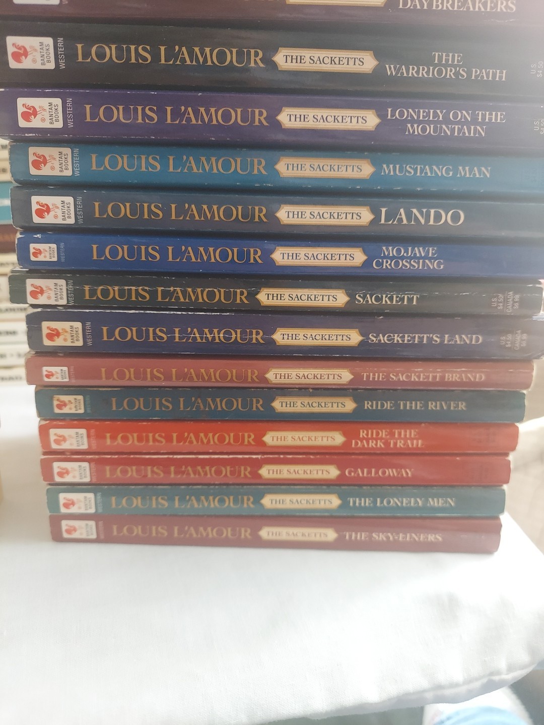 17 Book Set *The Sackett Series Paperback Book Collection By Louis L&rsquo;Amour (U30