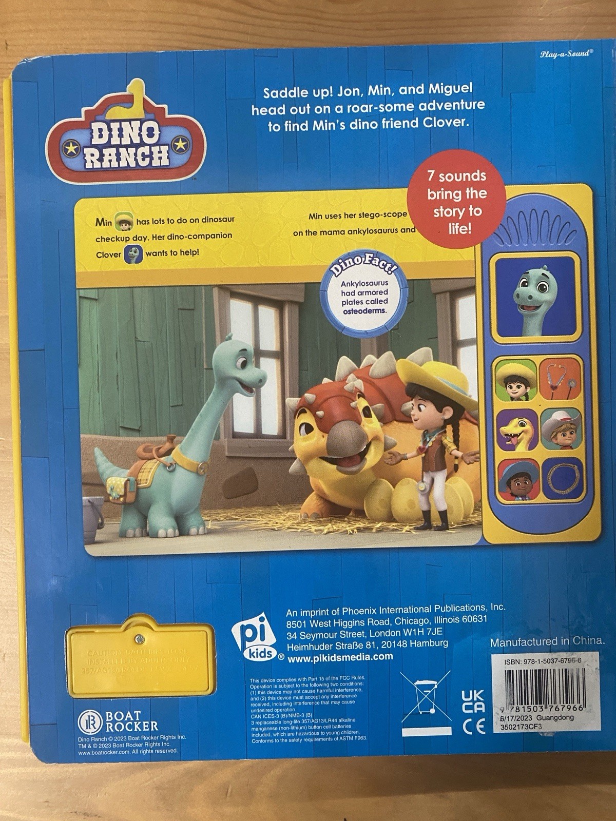 Dino Ranch: Dino Adventure! Sound Book by PI Kids (2023, Children&rsquo;s Board Books)