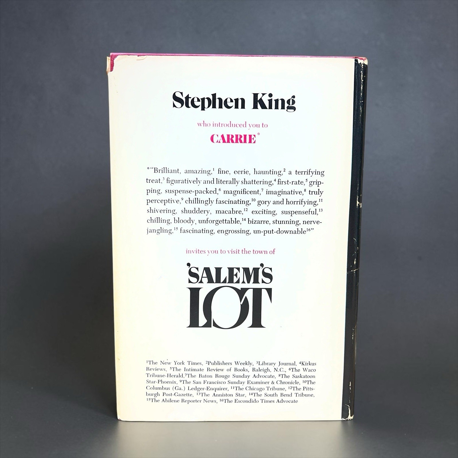 1975 SALEM&rsquo;S LOT Stephen King Hardcover First Book Club Edition BCE 1st Edition