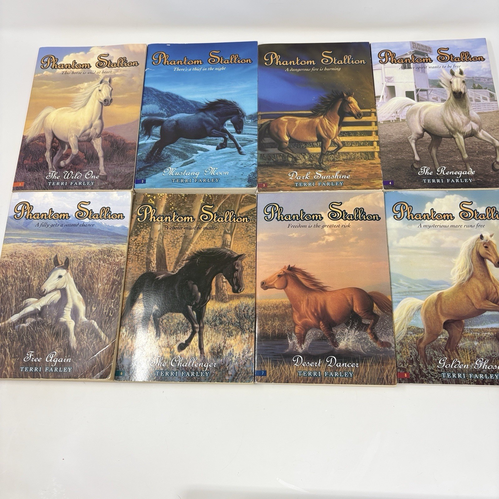 Phantom Stallion Books 1 – 8 Terri Farley 2002 1st Avon Editions Paperback