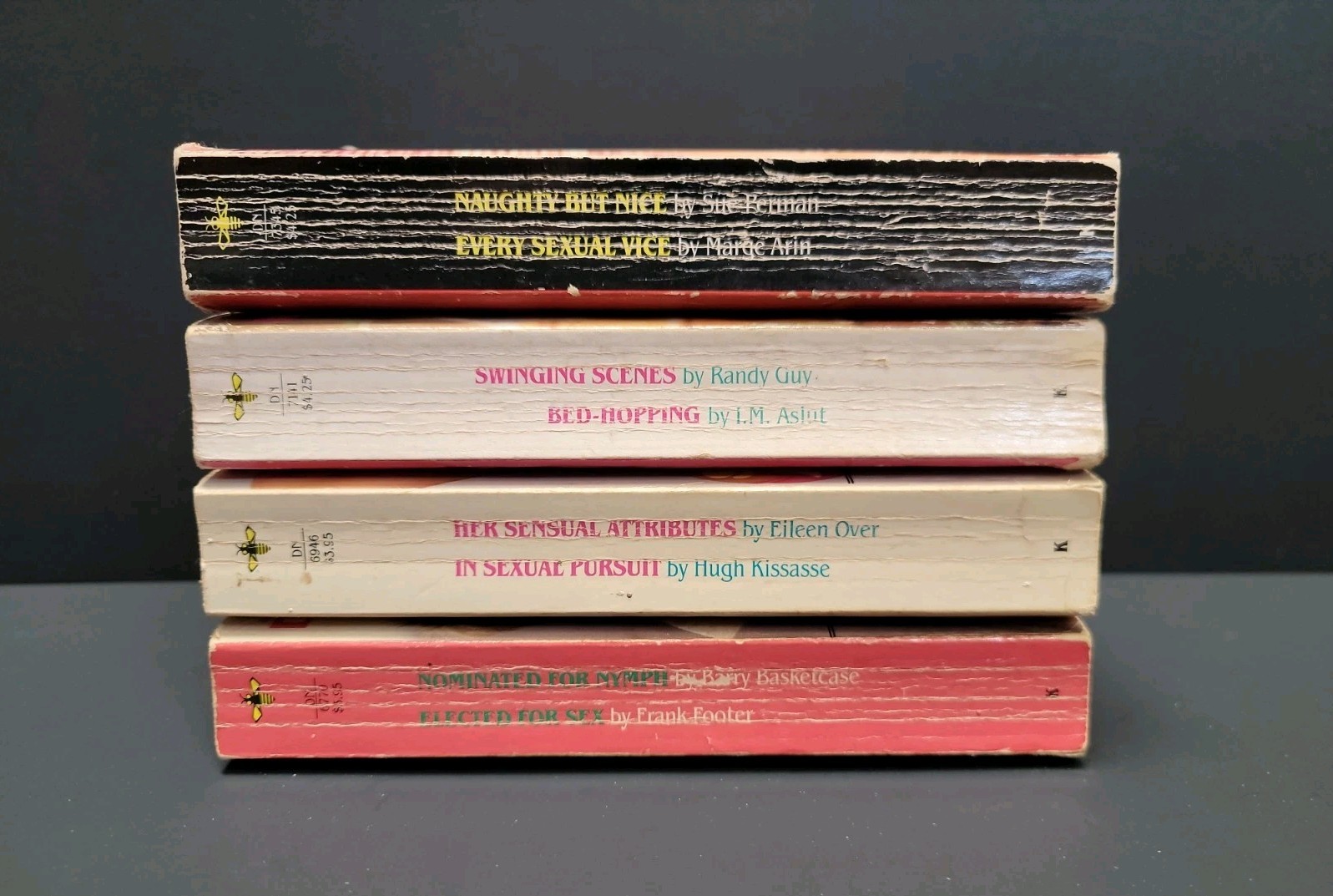 Lot of 4 1980&rsquo;s Vtg Paperback Beeline Double Novels SC