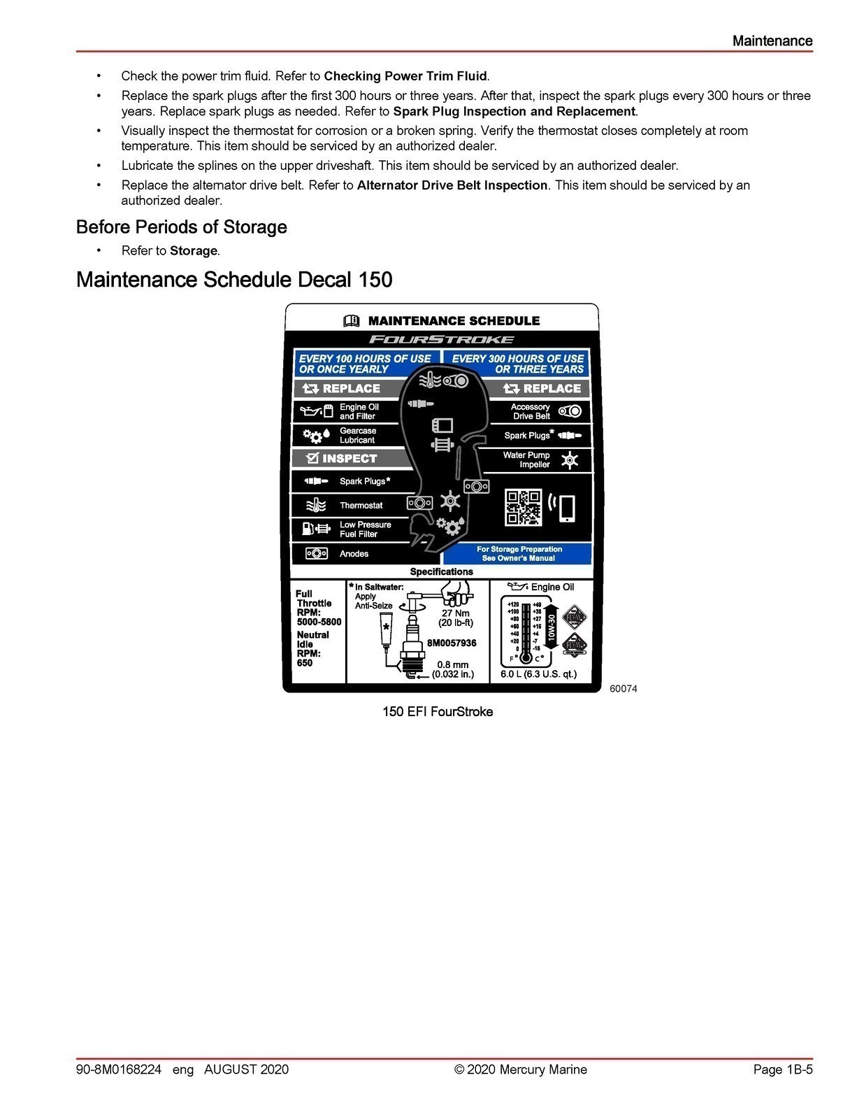 MERCURY 150 SEAPRO 150 PRO XS FOURSTROKE SERVICE MANUAL , BOUND, COVERS, FOLDOUT