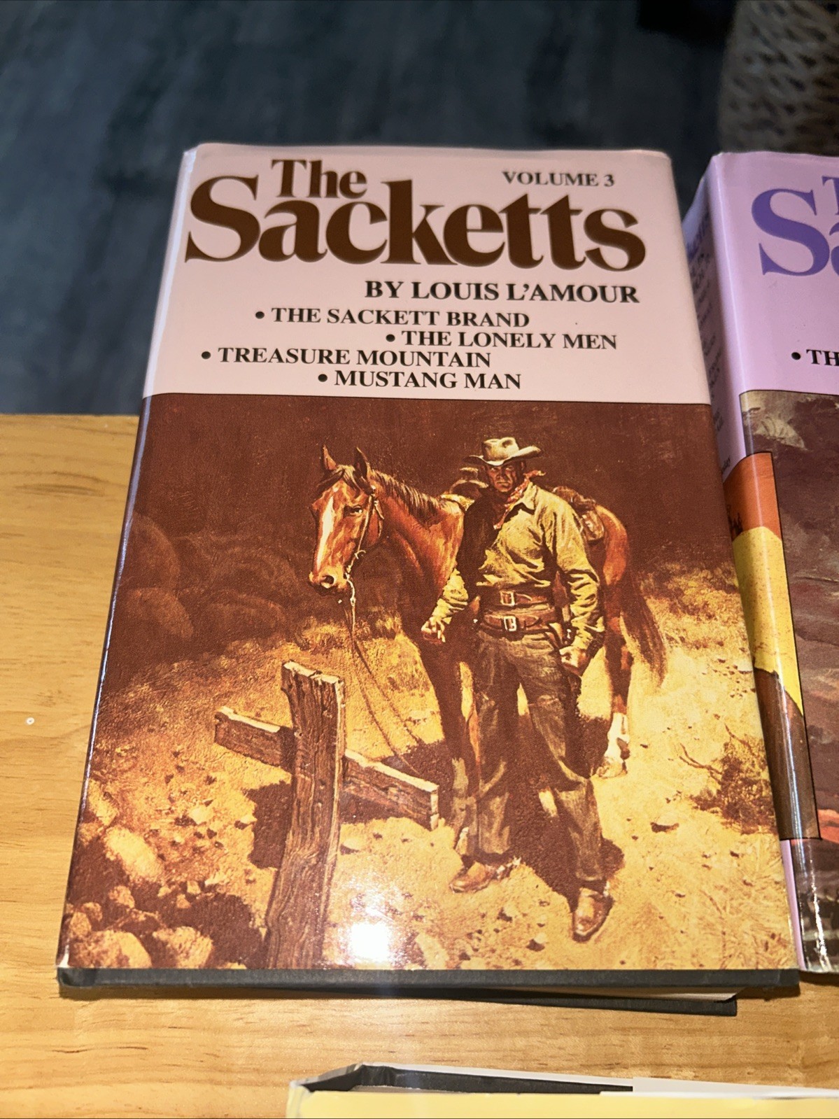 The Sacketts Complete Set Volume 1-5 Hardcovers Lot by Louis L&rsquo;Amour 80s