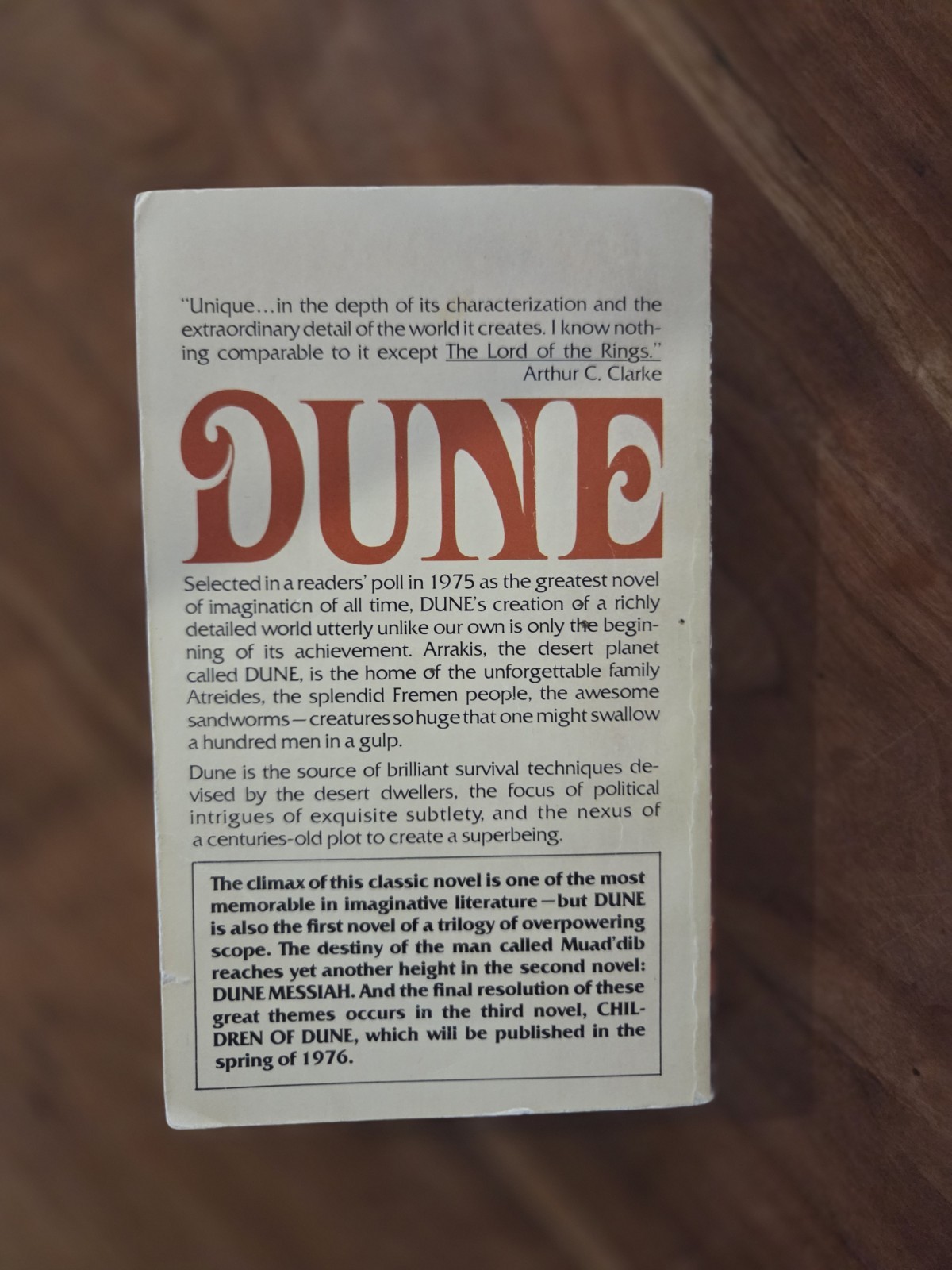 SIGNED Frank Herbert – Dune – Paperback