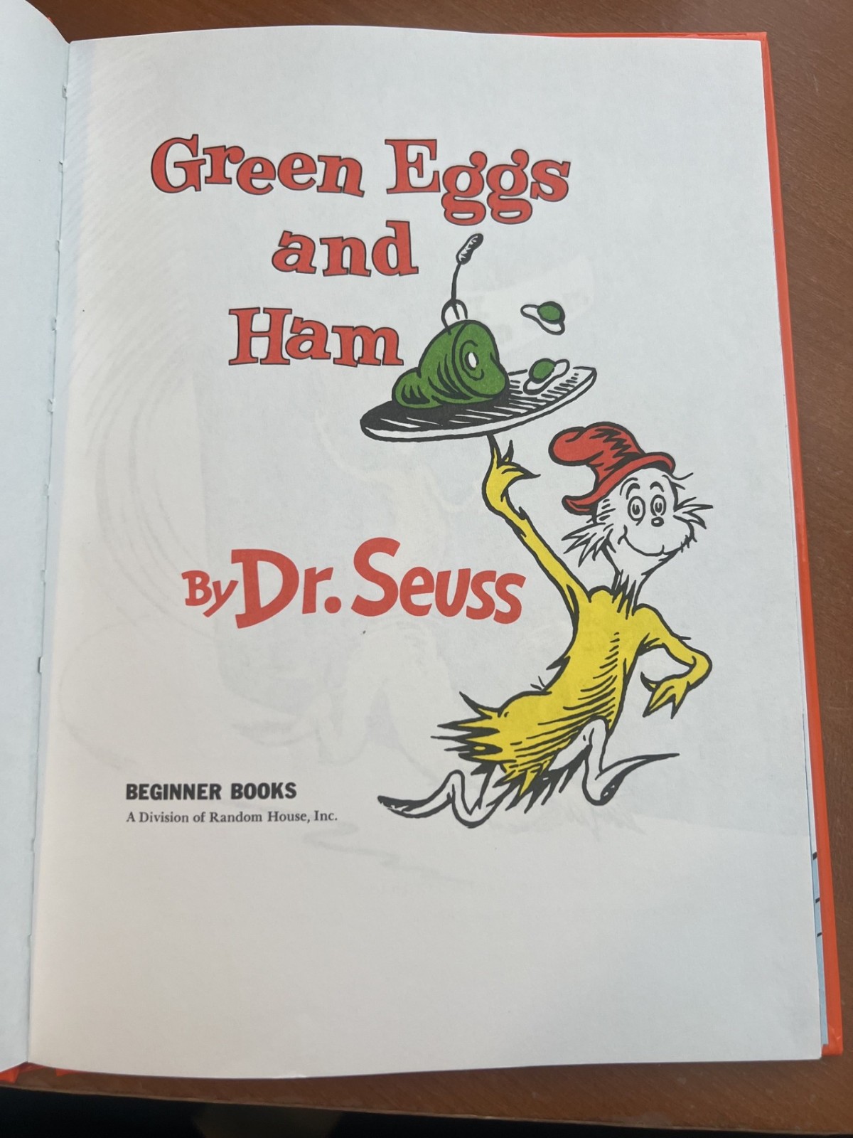 Green Eggs And Ham Dr. Seuss 1st Edition 1960 Renewed 1988