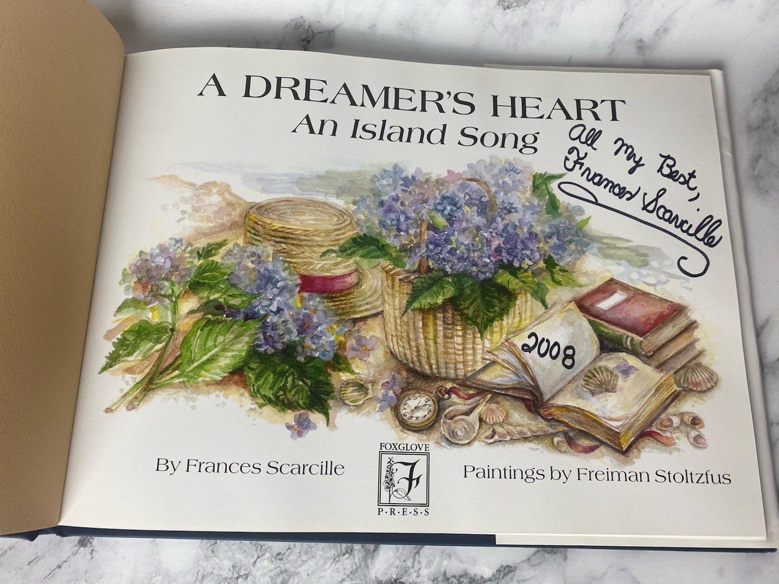 A Dreamer&rsquo;s Heart Frances Scarcille Hardcover Dust Jacket Signed (D)