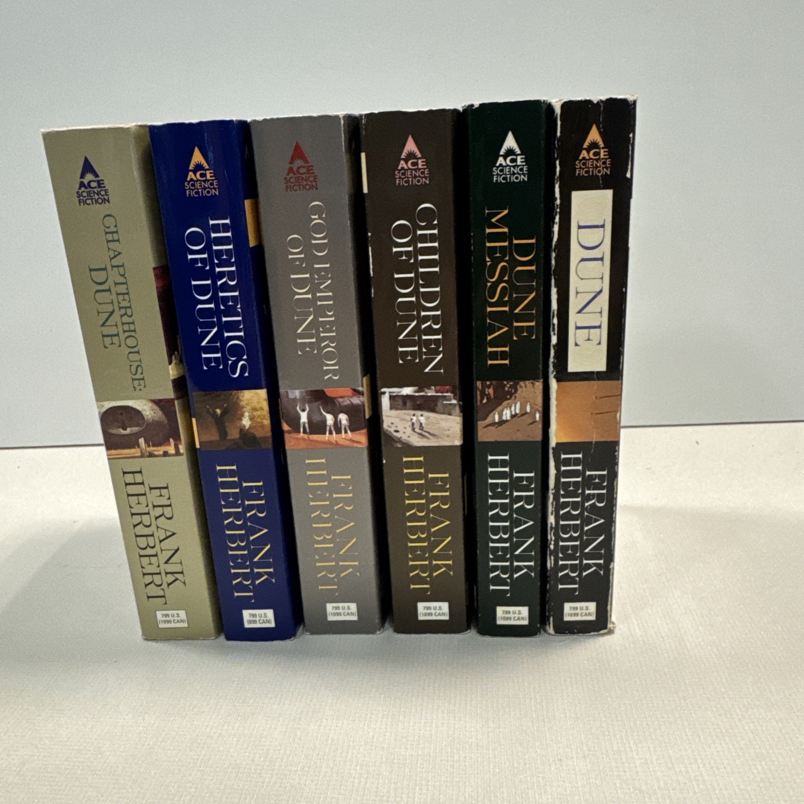 Complete DUNE Original Ace Series By Frank Herbert Books #1-6 Lot Paperback Set