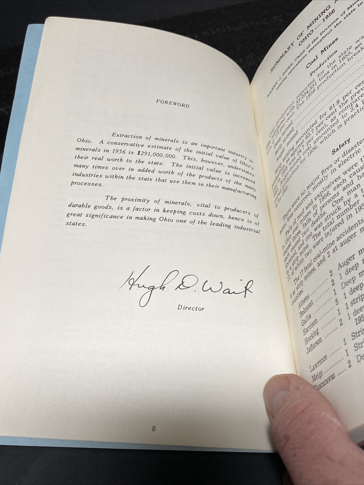 Annual Coal And Non Metallic Mineral Report 1956 State Of Ohio