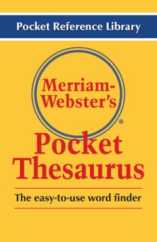Merriam-Webster&rsquo;s Pocket Thesaurus (Pocket Reference Library) – Paperback – GOOD