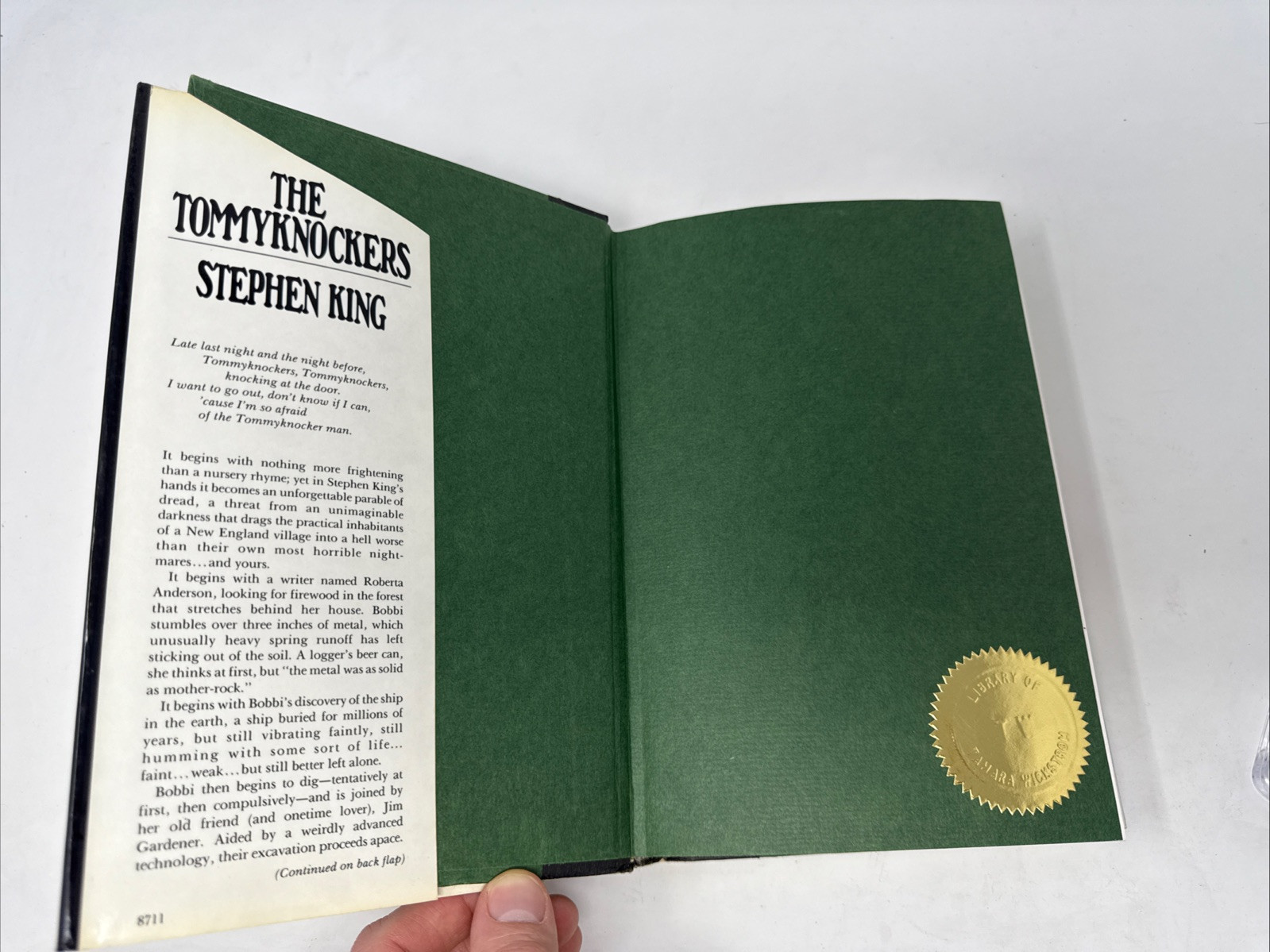THE TOMMYKNOCKERS by Stephen King 1st Edition 1st Printing GP Putnam&rsquo;s Sons 1987